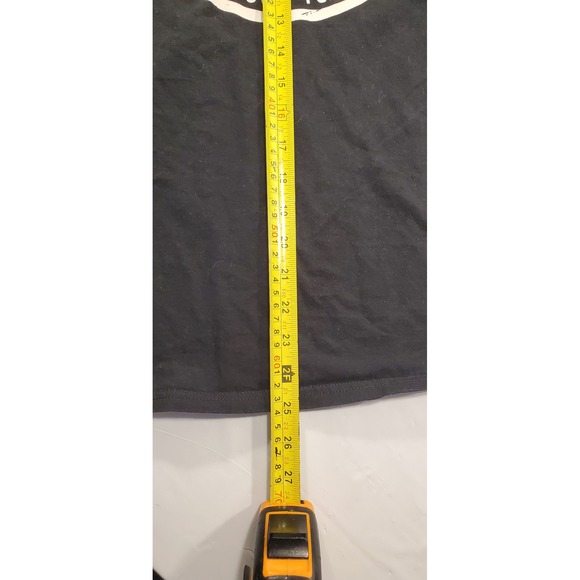 ACDC Back in Black World Tour 1980 1981 Black T Shirt Mens XL vintage - Picture 3 of 6